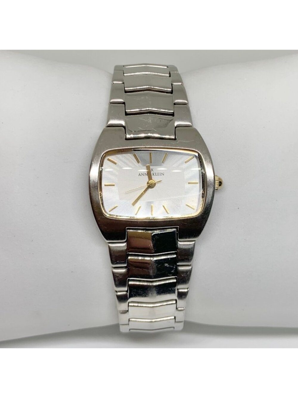 Anne Klein SilverTone women watch 27mm quartz stainless steel up to 7” running